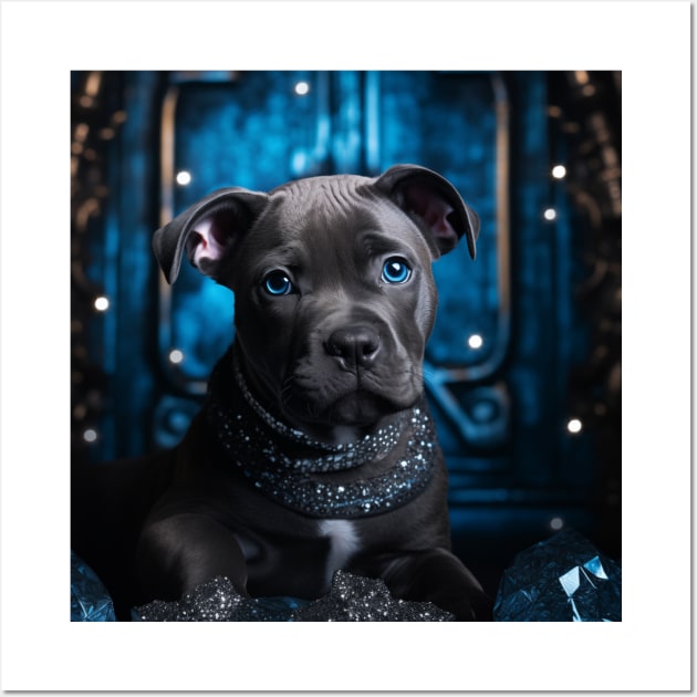 Blue Nose Pitty Wall Art by Enchanted Reverie